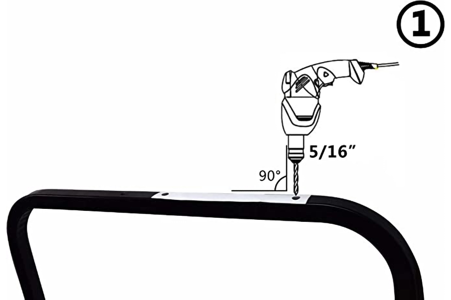 Armlehne mit Getränkehalter, gebohrt