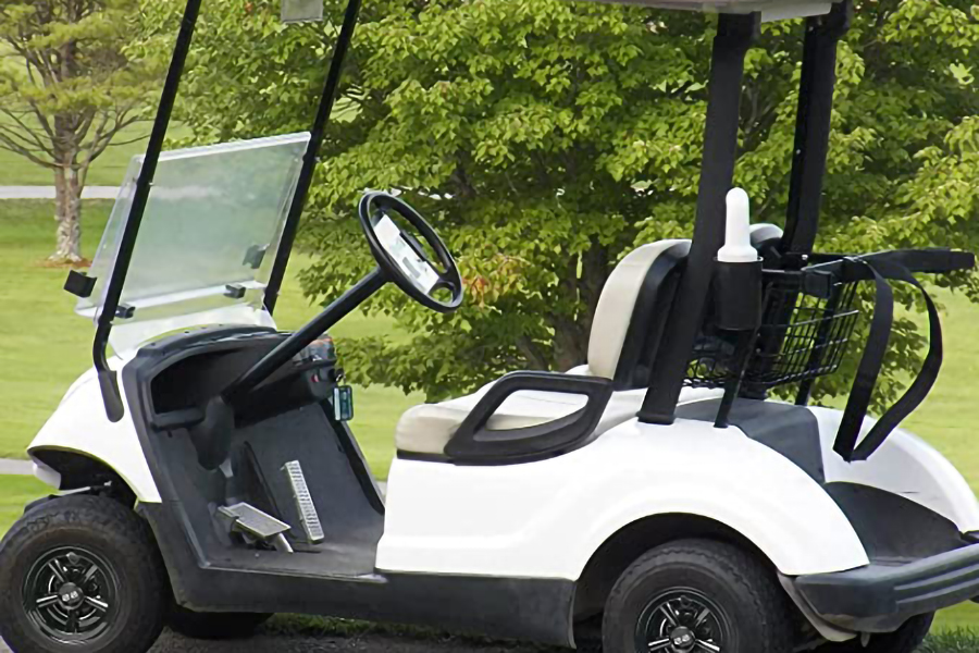 Golfwagen-Radabdeckungen, schwarze Farbe